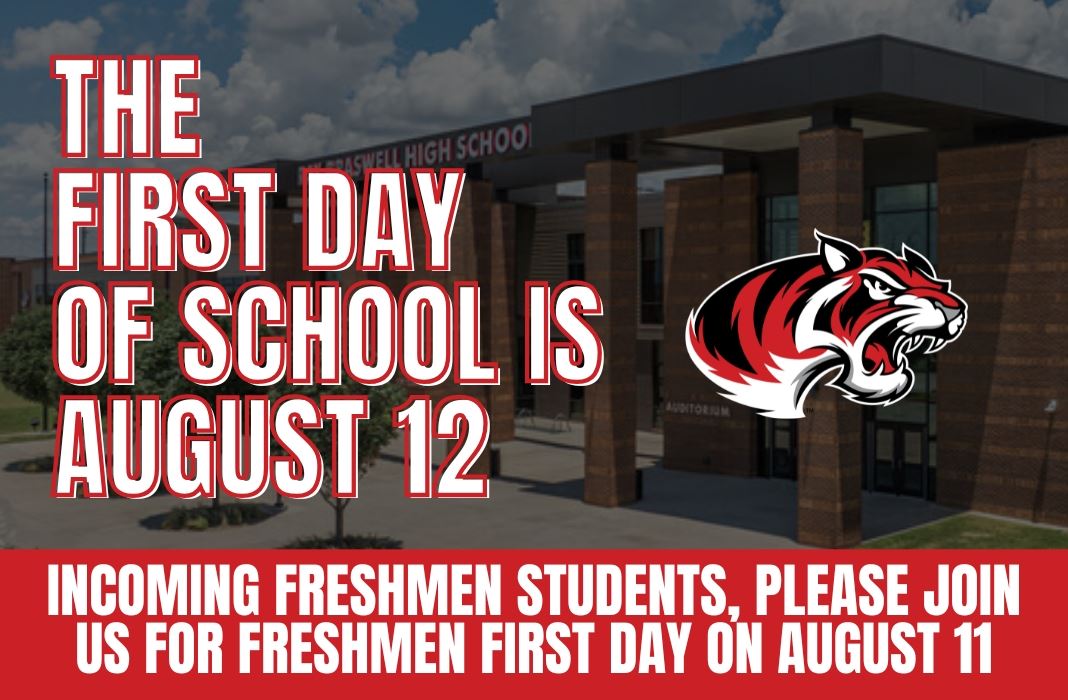  First Day of School is August 12